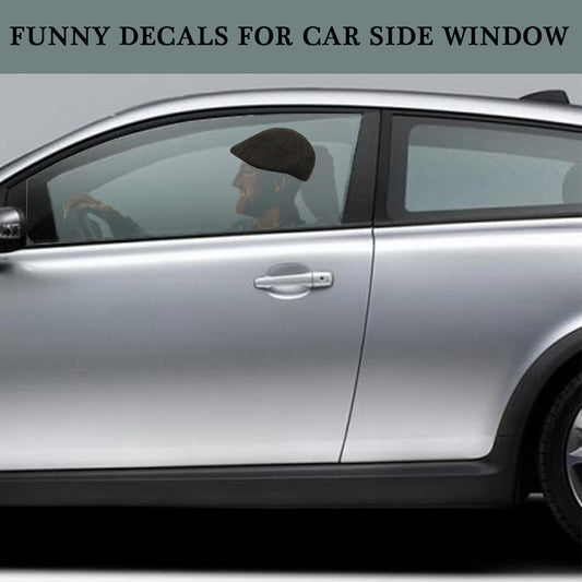 Peaky Blinder Car Decal - Side Window Vinyl Decal - Funny Car Stickers