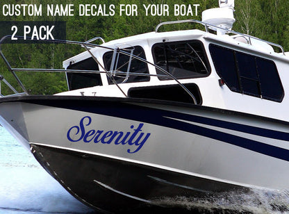 Personalized Stickers For Your Boat - Custom Text Decal With Your Own Design - Vinyl Lettering Sticker