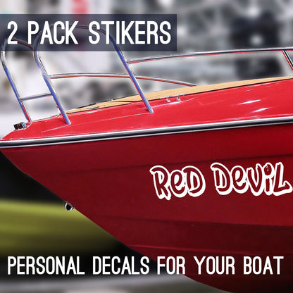 Personalized Stickers For Your Boat - Custom Text Decal With Your Own Design - Vinyl Lettering Sticker