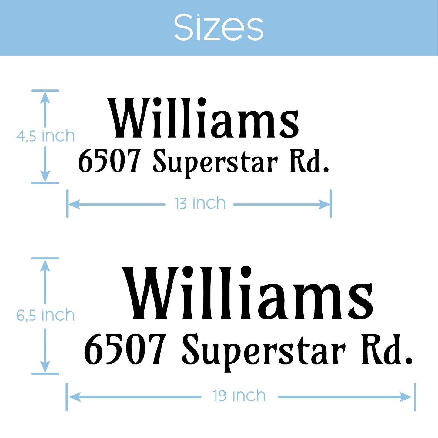 Mailbox Number Sticker - Custom Address Numbers for Mailboxes- Personalized Numbers Sticker for Business Cars, Trucks, Buss - Vinyl Decal for Mailbox