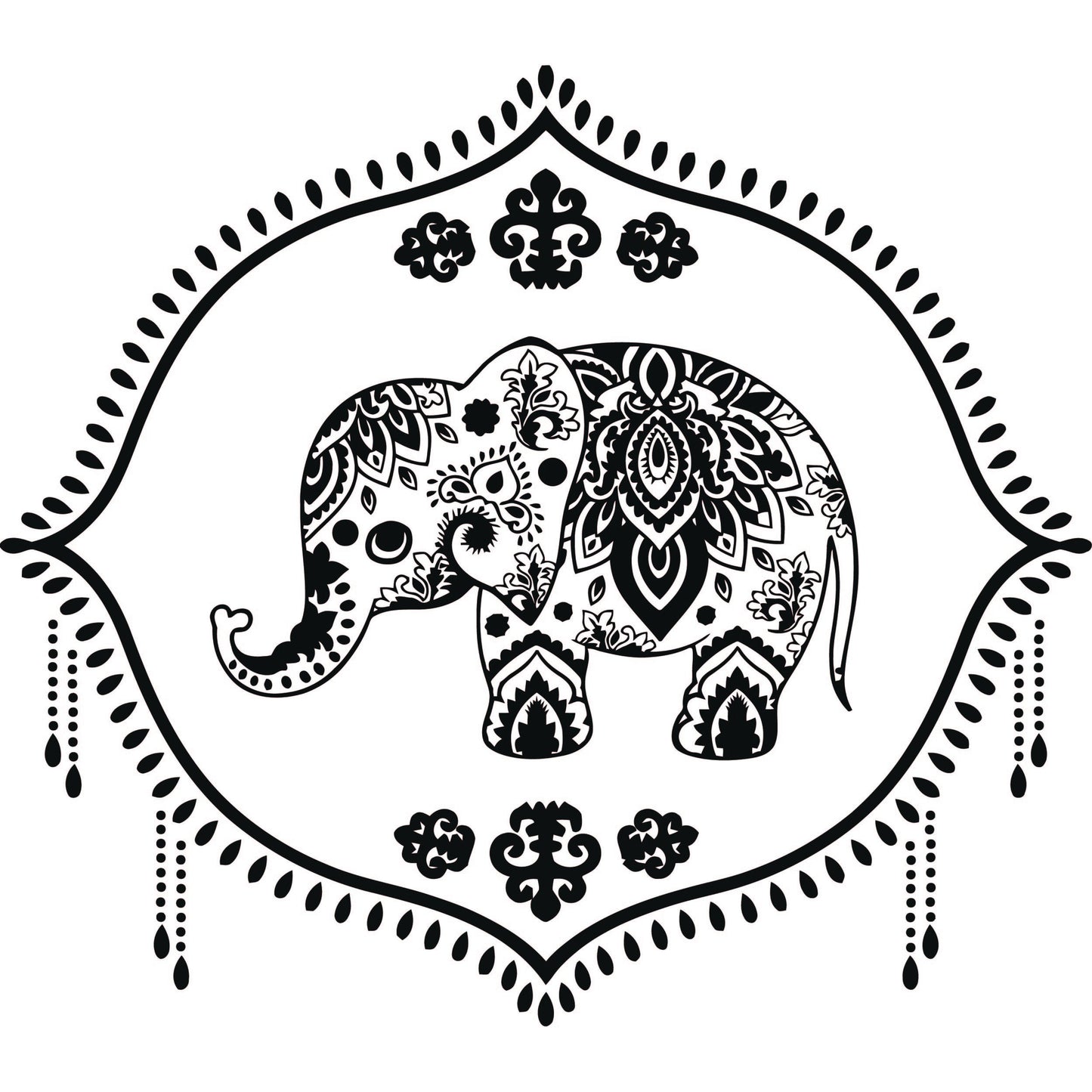 Wall Decal Indian Baby Elephant Nursery Hinduism Hindu Stickers Large Decor