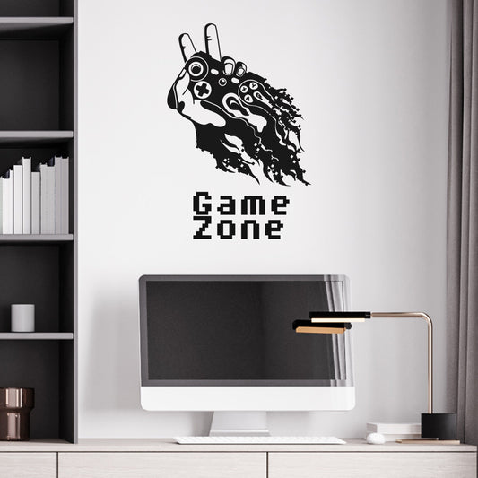 Wall Sticker - Video Game Gamer Wall Decal Art With Custom Personalised Name - Custom Gaming Zone - Gamer Room Sign