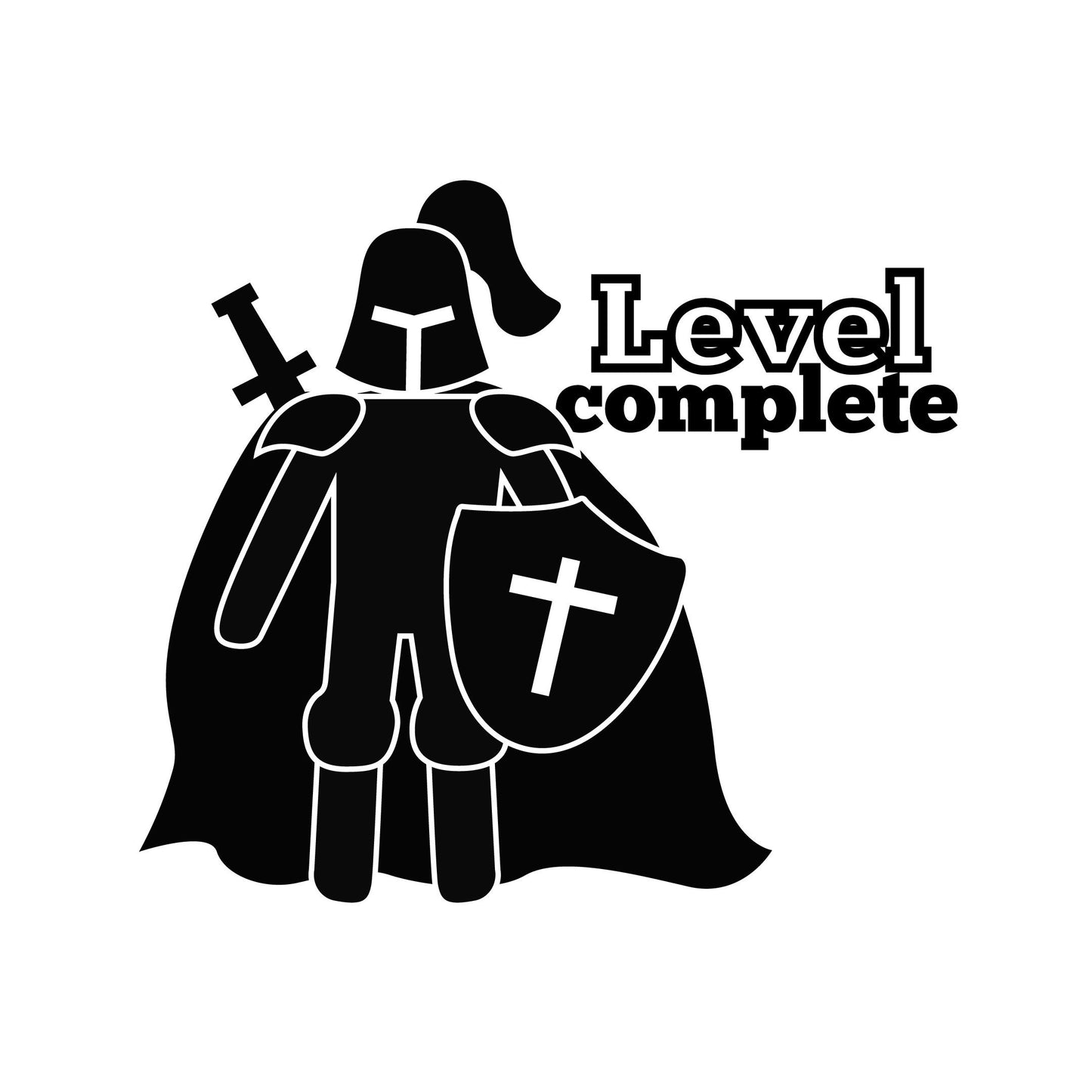 MMORPG Level Complete Vinyl Wall Sticker -RPG  Decal for Gamers Teens - Wall Sticker for Room Decor
