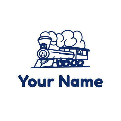 Personalized Name Stickers with Locomotive - Fade-Resistant Custom Name Stickers for any Kids Bedroom Decor - Removable Name Decals for Walls Furniture Laptop