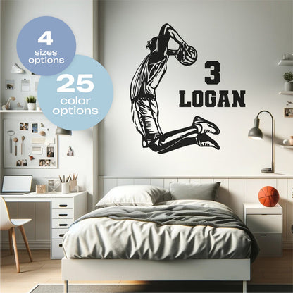 Boys Room Basketball Decals