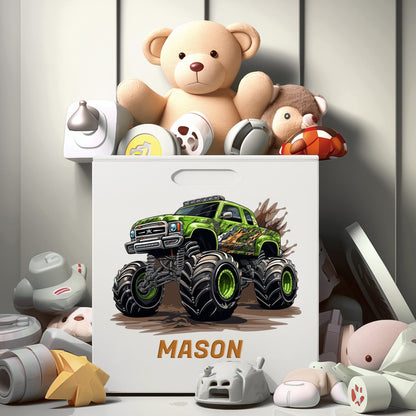 Monster Trucks Stickers - Personalized Wall Decal for Boys - Cars Wall Decals for Boys Room - Boys Wall Stickers for Bedroom - Car Wall Decals for Boys Room