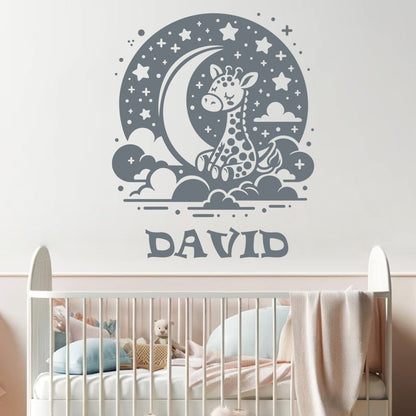 Deer Stickers for Walls - Personalized Wall Decals - Baby Room Wall Decals Name - Custom Name Wall Decal - Deer Nursery Decals