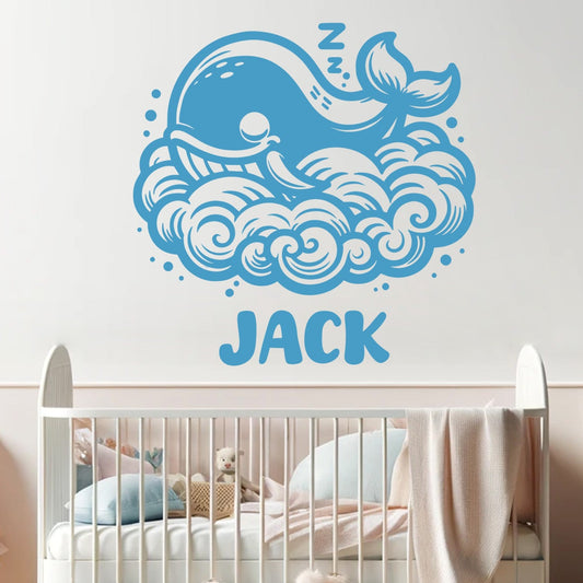 Elephant Wall Stickers - Personalized Wall Decals - Name Wall Decor - Personalized Baby Name Wall Decor - Personalized Elephant Wall Decal