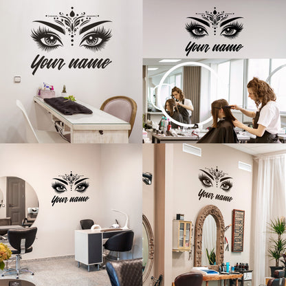 Lash Decals for Walls - Eyelash Wall Decals Salon - Eyelash Wall Decal Stickers - Eyelash Wall Decals - Bedroom Wall Decal - Eyelash Window Decal