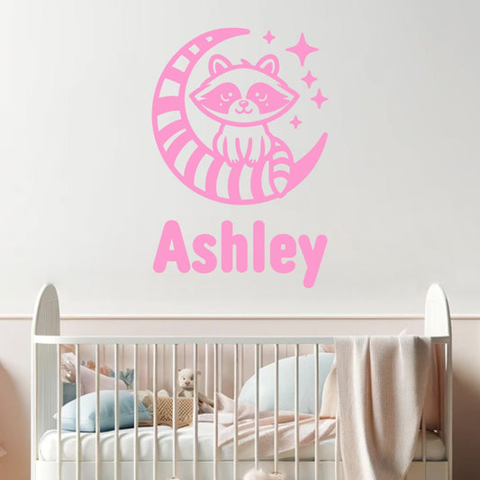 Alpaca Wall Decal - Personalized Baby Animal Wall Stickers for Nursery Decor - Personalized Name Decal - Animal Wall Decals for Nursery