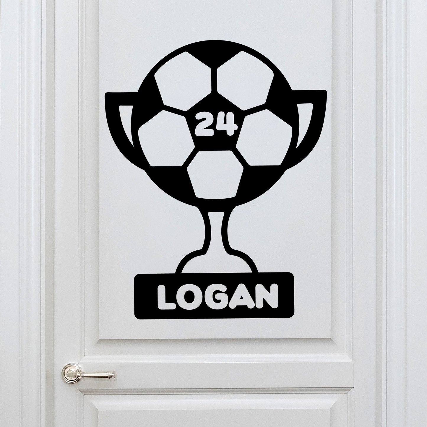 Wall Decals Soccer - Custom Soccer Name Wall Decal - Customized Soccer Wall Decals - Large Soccer Player Wall Decal