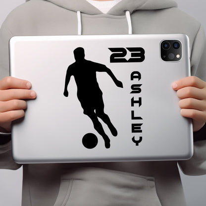 Soccer Wall Decal - Personalized Custom Vinyl Wall Decal Soccer - Large Soccer Player Wall Decal - Soccer Fathead Wall Decals