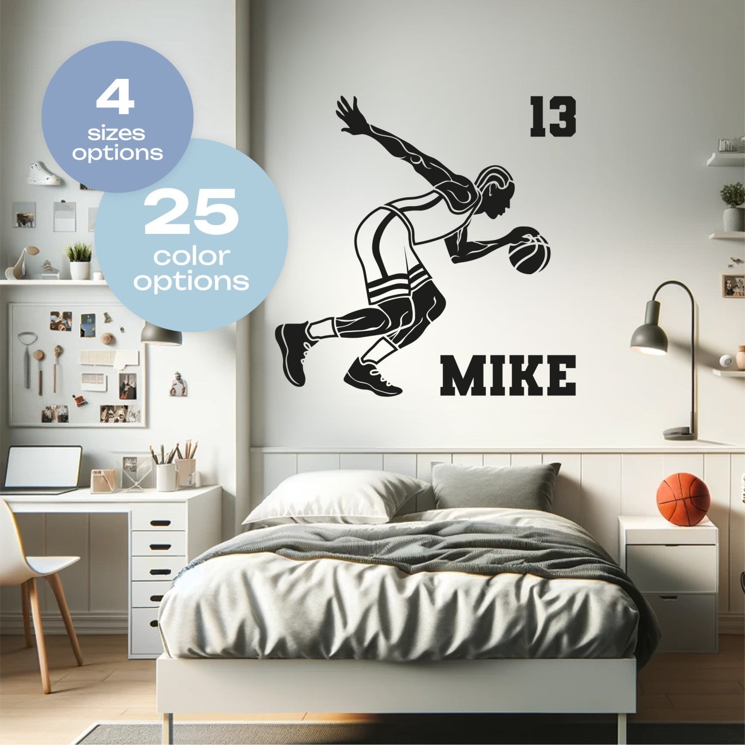 Boys Room Basketball Decals