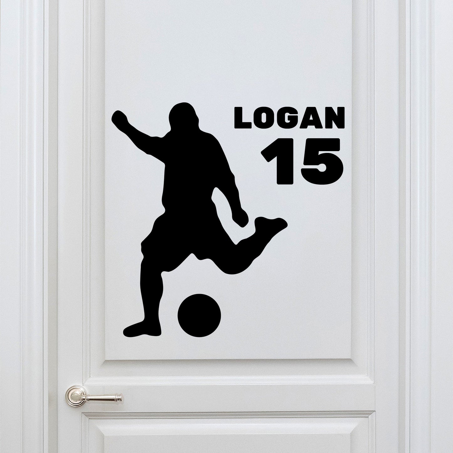 Soccer Wall Decals - Custom Soccer Wall Decal - Custom Soccer Name Wall Decal - Customized Soccer Wall Decal