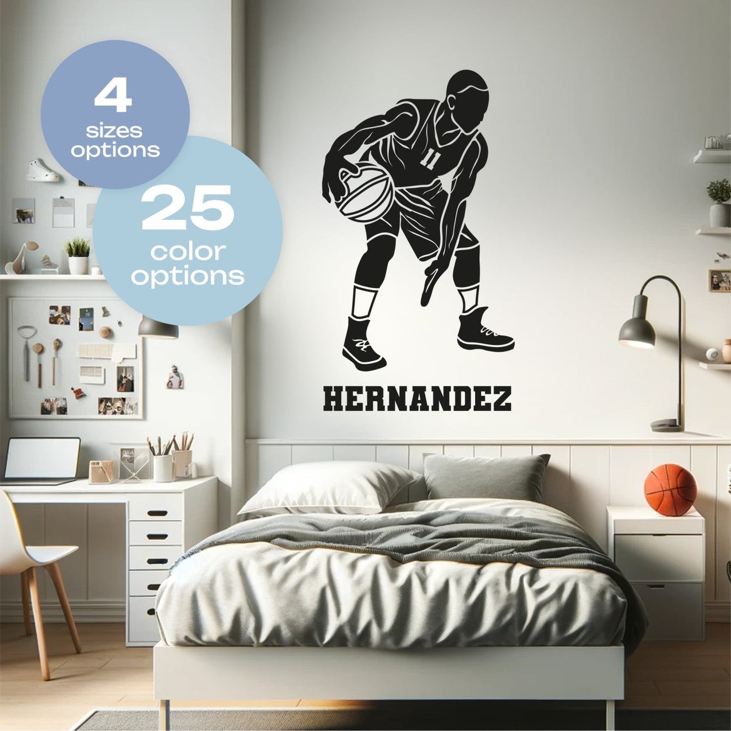 Boys Room Basketball Decals