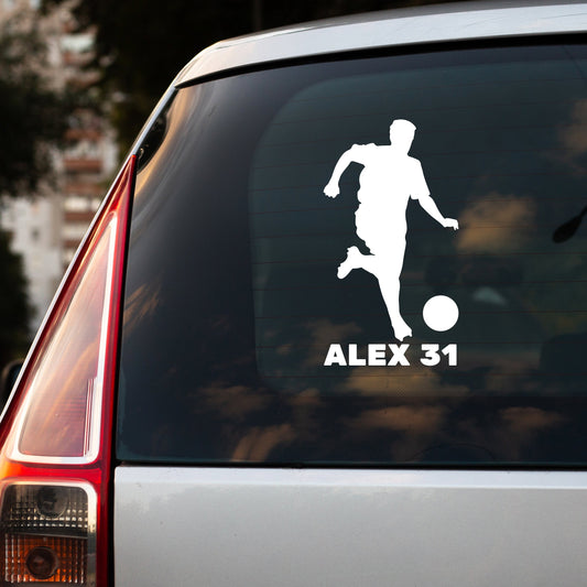 Soccer Wall Decal - Personalized Custom Soccer Player Wall Decal - Wall Decal Soccer Players - Personalized Custom Vinyl Wall Decal Soccer