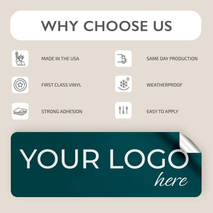 Personalized Business Logo Stickers - Business Stickers with Customize Logo - Personalized Stickers for Business - Customized Logo Sticker for Business