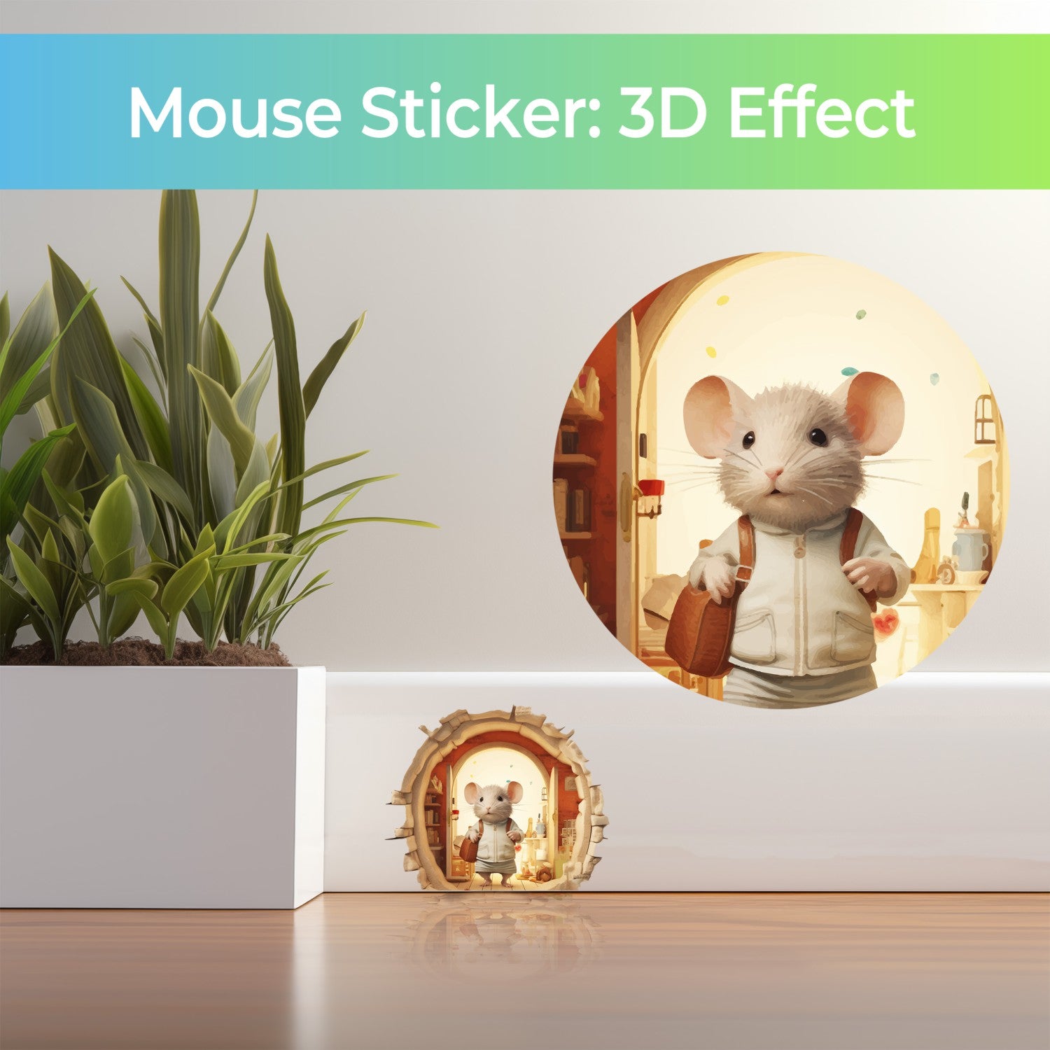 Mouse Hole  Decal