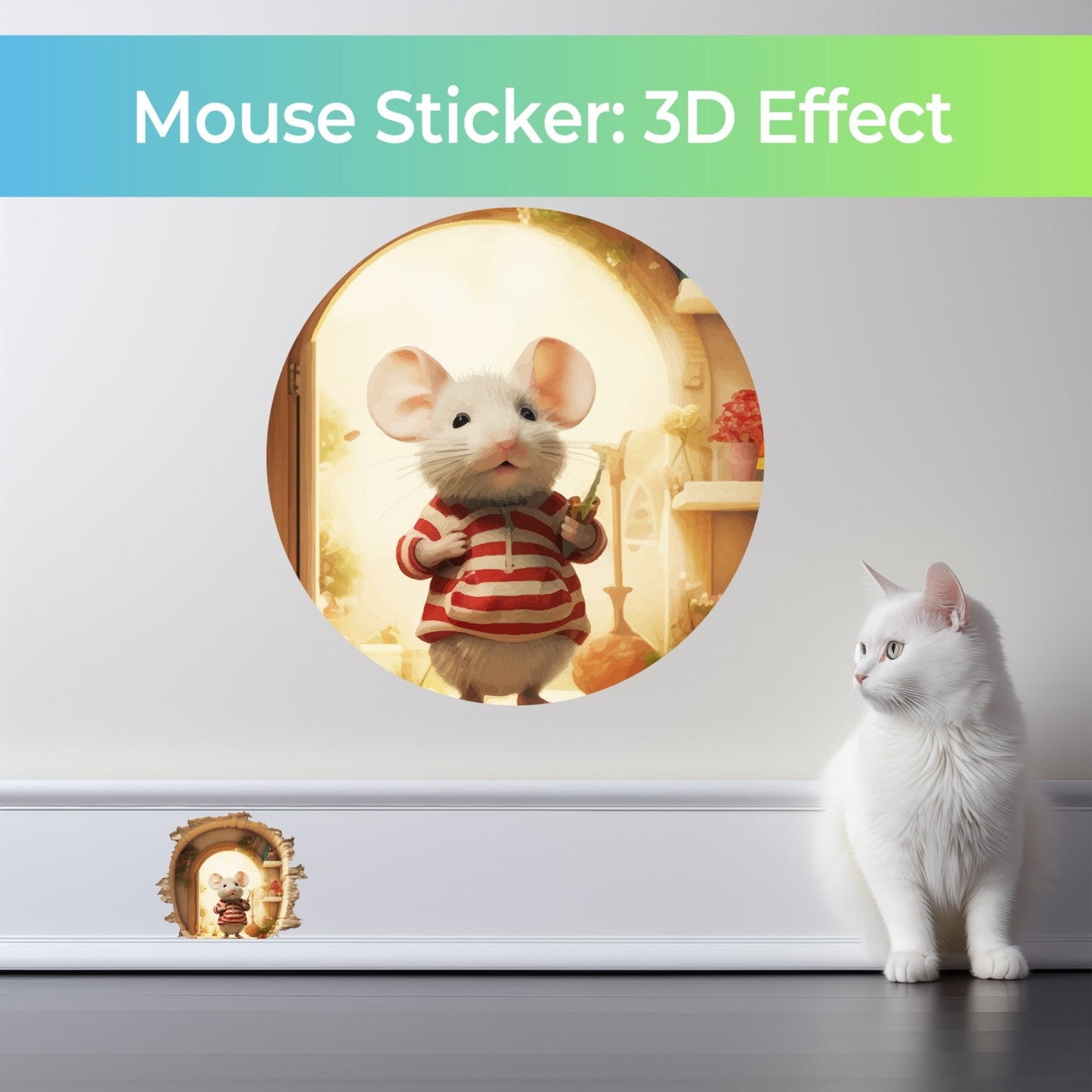 Mouse Hole  Decal