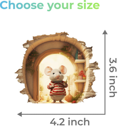 Mouse Hole Wall Sticker