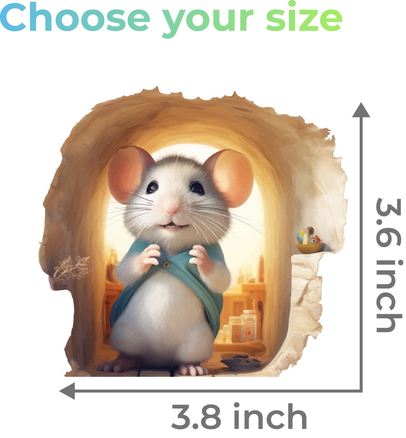 Mouse Hole Wall Sticker