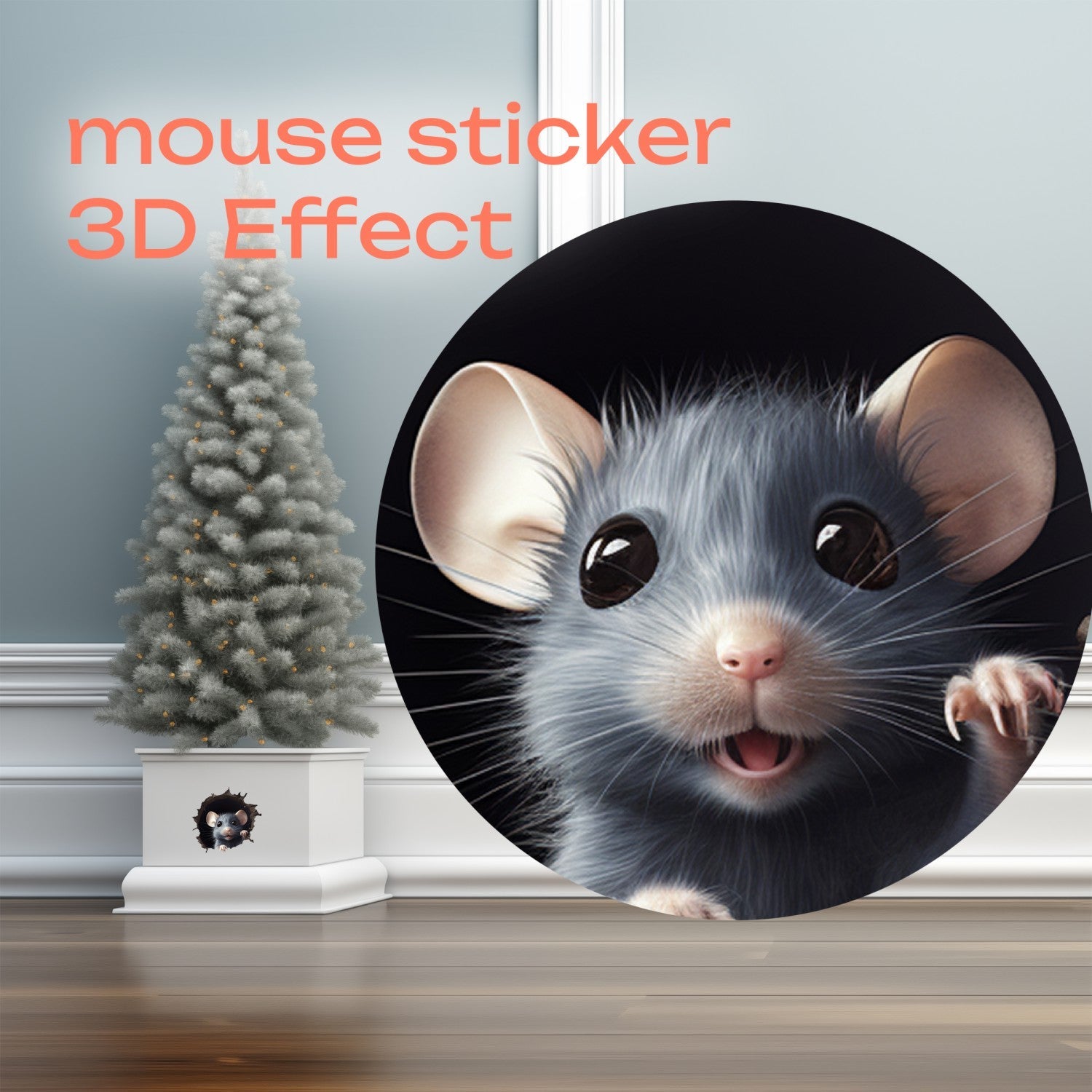 Mouse Hole  Decal